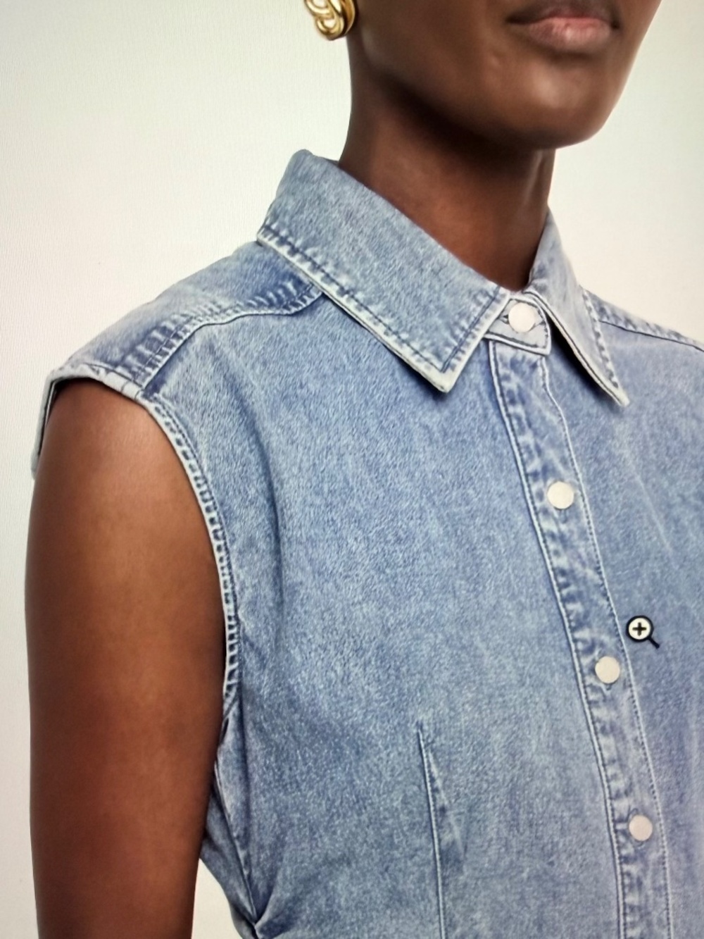 Rag & Bone Leah Denim Dress , Size 8, - Picture 4 of 5